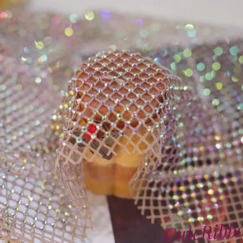 Tissu en maille filet extensib - Crystal Mesh Fabric avis et prix